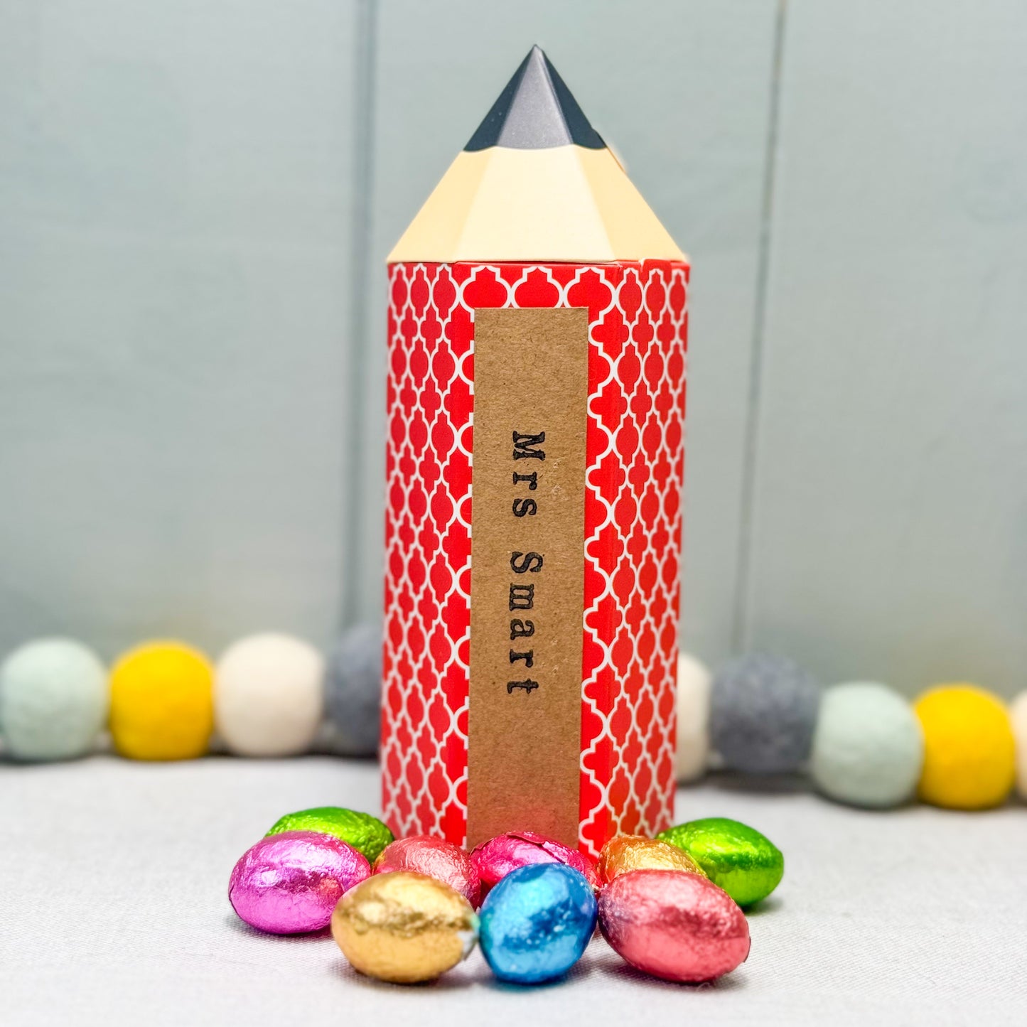 Personalised Chocolate Filled Pencils