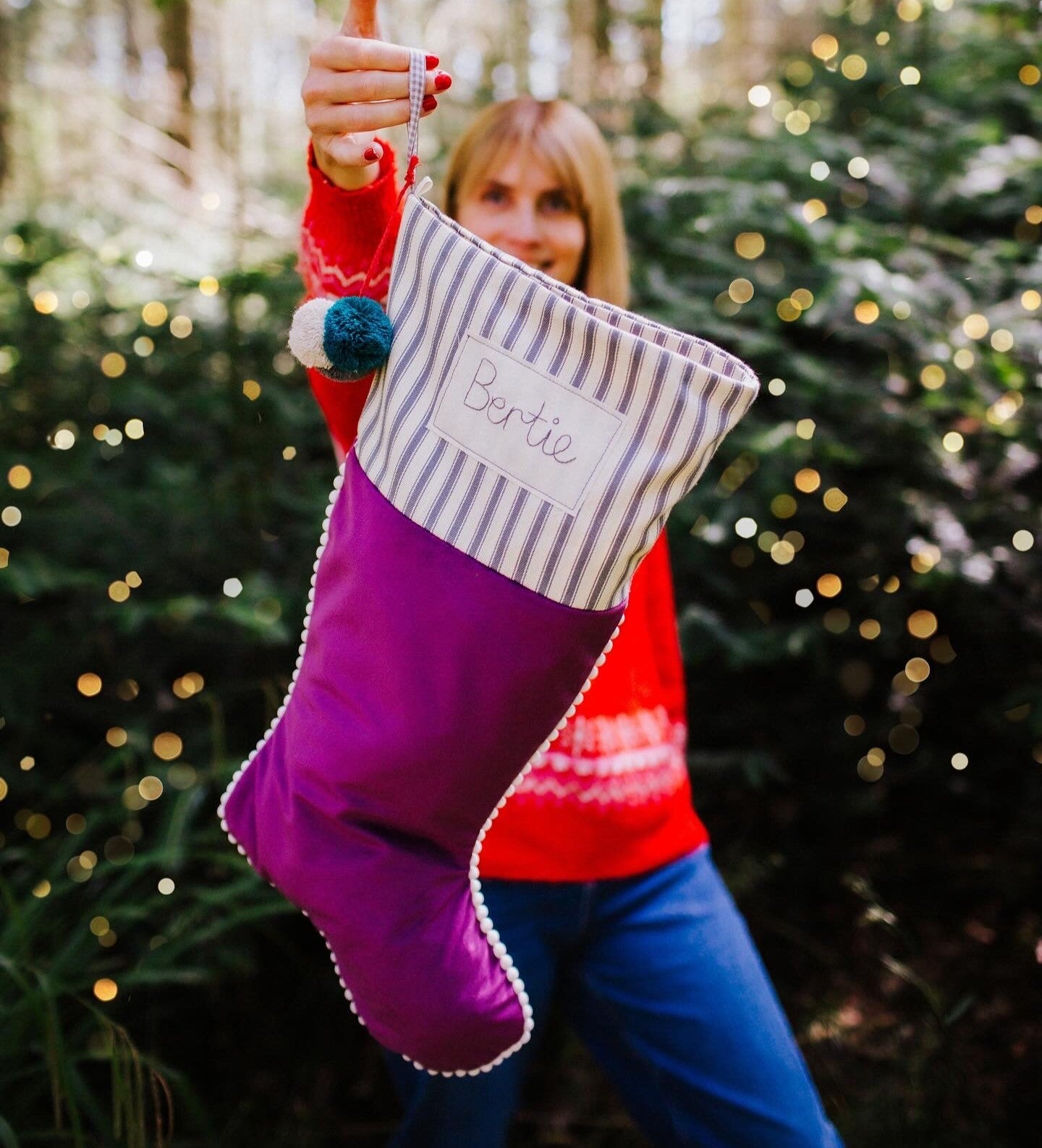 Personalised Velvet Christmas Stockings