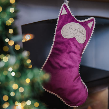 Personalised Cat Christmas Stockings