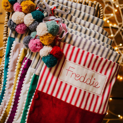 Personalised Velvet Christmas Stockings