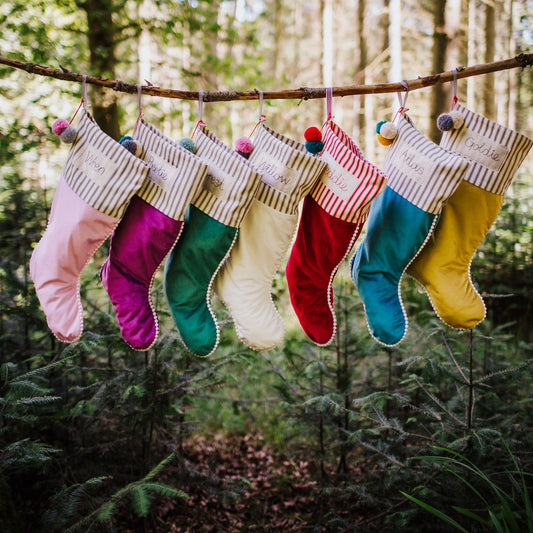 Personalised Velvet Christmas Stockings
